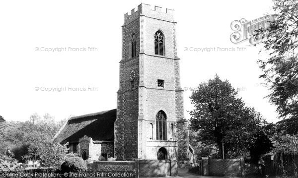 Photo of Coltishall, Church Of St John The Baptist c.1955