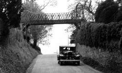 Motor Car On Ledbury Road c.1945, Colwall