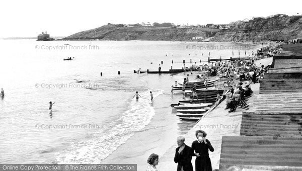 Photo of Colwell Bay, The Beach c.1955