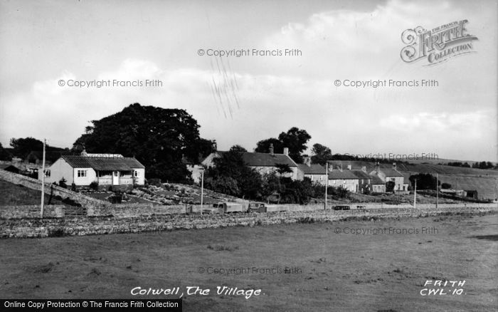 Photo of Colwell, The Village c.1955