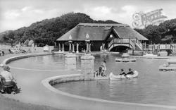 Boating Lake, Eirias Park c.1950, Colwyn Bay