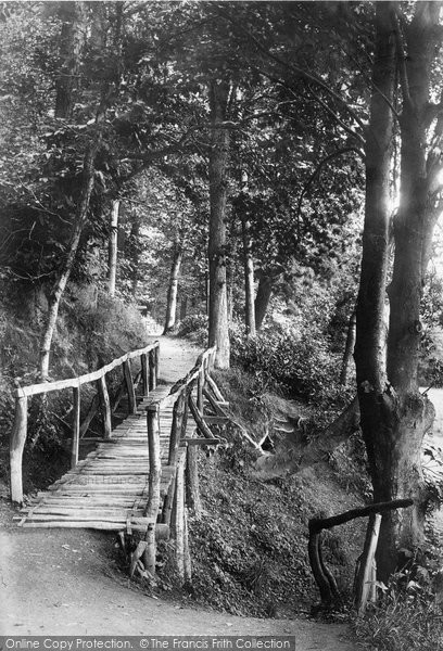 Photo of Colwyn Bay, Footbridge In The Woods 1894