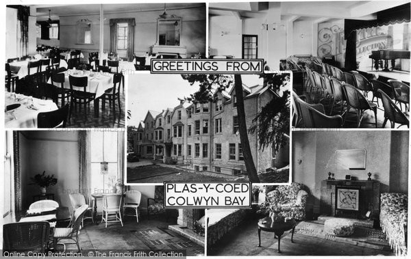 Photo of Colwyn Bay, Greetings From Plas Y Coed c.1955