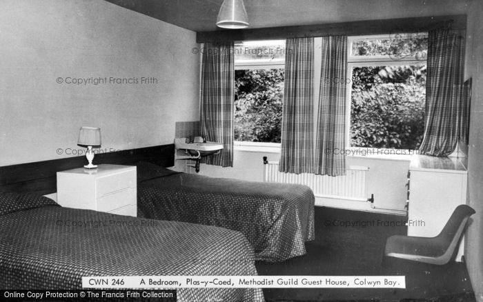 Photo of Colwyn Bay, Plas Y Coed Methodist Guild Guest House, Bedroom c.1960