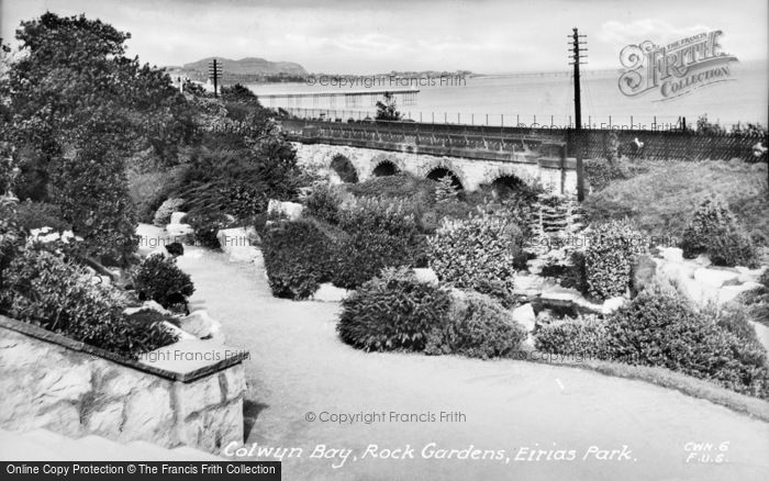 Photo of Colwyn Bay, Rock Gardens, Eirias Park c.1939