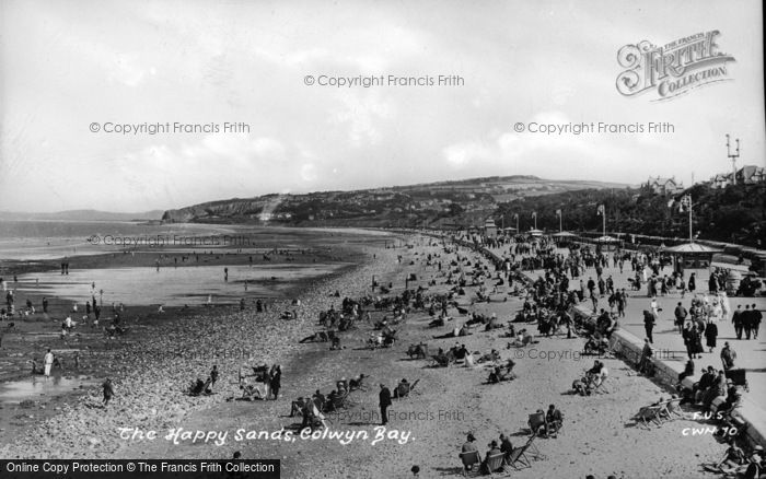 Photo of Colwyn Bay, The Happy Sands c.1950