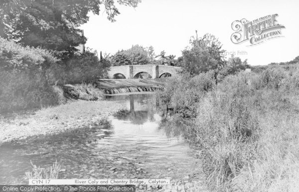 Photo of Colyton, River Coly And Chantry Bridge c.1965