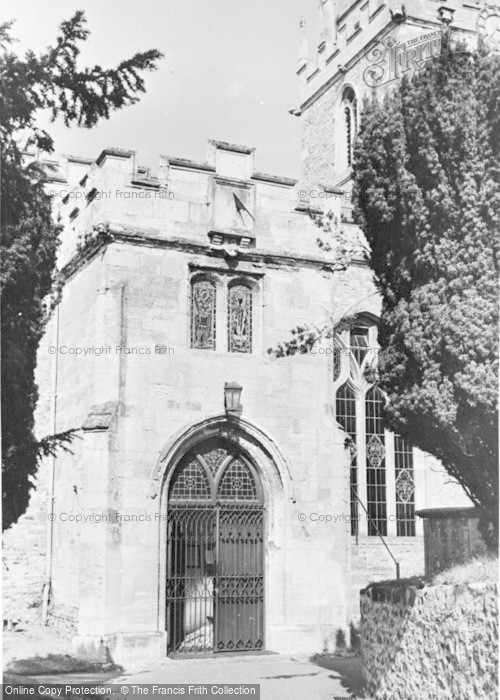 Photo of Colyton, The Church Porch And Sun Dial c.1955