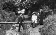 Combe Down, People in Rainbow Woods 1907