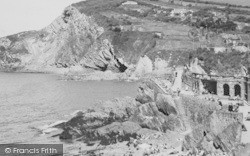 Beach And Lester Point c.1955, Combe Martin