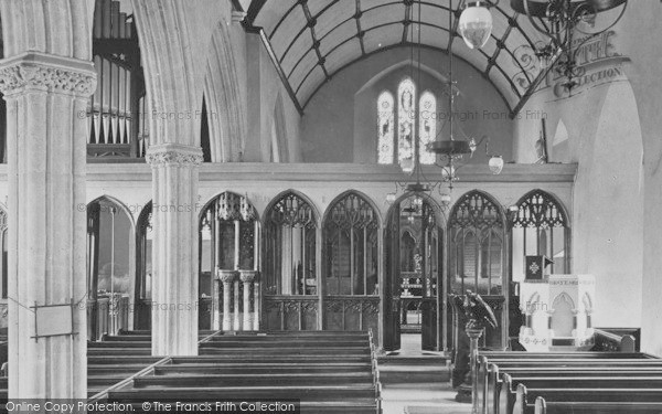 Photo of Combe Martin, Church Interior 1911
