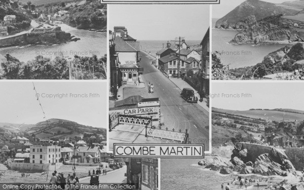 Photo of Combe Martin, Composite c.1955