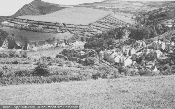 Photo of Combe Martin, From Woodlands c.1960