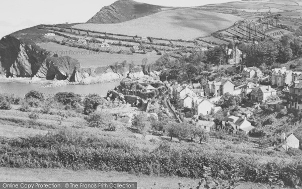 Photo of Combe Martin, From Woodlands c.1960