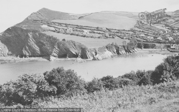 Photo of Combe Martin, Looking East c.1960