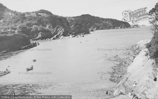 Photo of Combe Martin, Looking Out From The Harbour Beach c.1960