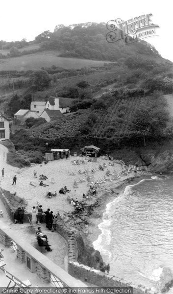 Photo of Combe Martin, Newberry Beach c.1950