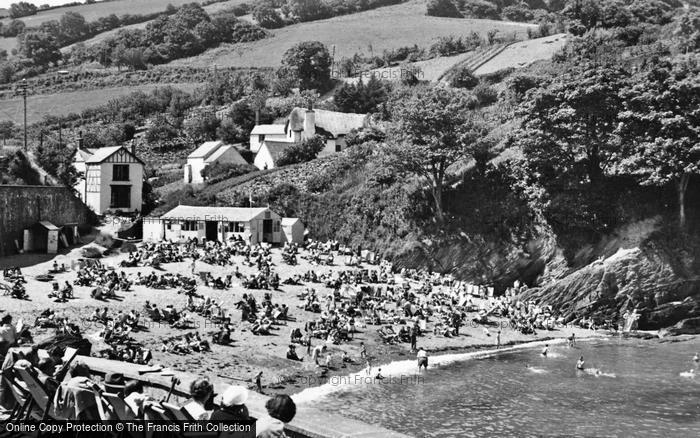 Photo of Combe Martin, Newberry Beach c.1955