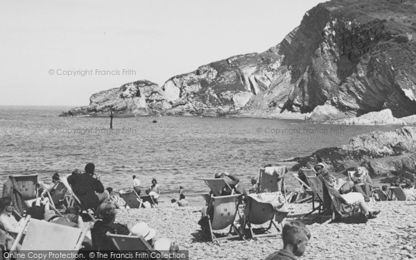 Photo of Combe Martin, Newberry Beach c.1955