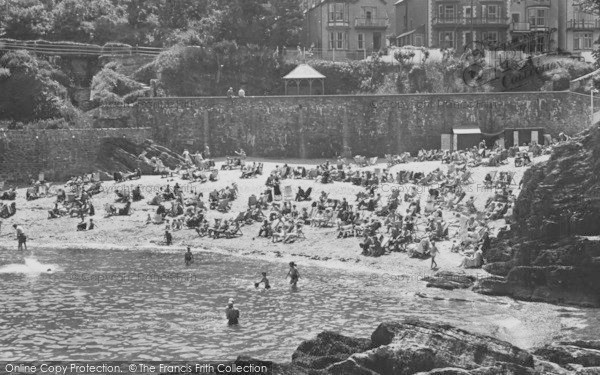 Photo of Combe Martin, Newberry Beach c.1955