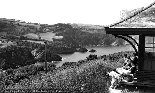 Photo of Combe Martin, Rest On The Way To Hangman Hill c.1955