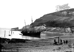 Schooner In Harbour 1935, Combe Martin