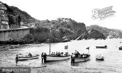 Seaside Hill And Harbour c.1955, Combe Martin