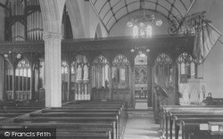 St Peter's Church Interior 1937, Combe Martin
