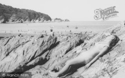 Sunbathing, The Bay c.1965, Combe Martin