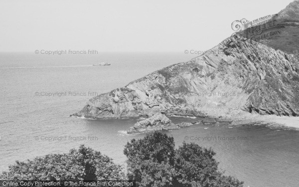 Photo of Combe Martin, The Coast Looking East c.1955