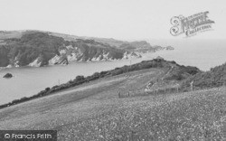 The Coast Looking West c.1955, Combe Martin