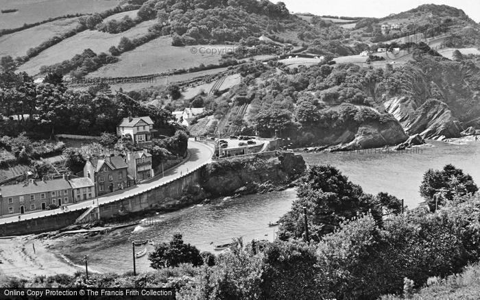 Photo of Combe Martin, The Harbour And Newberry Beach c.1955