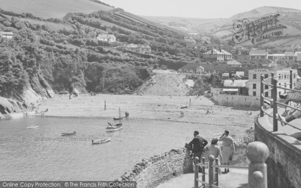 Photo of Combe Martin, The Harbour c.1955