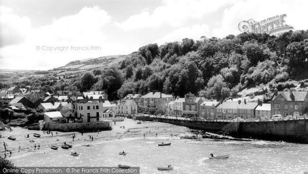 Photo of Combe Martin, The Harbour c.1965
