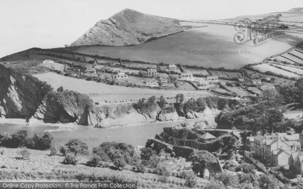 Photo of Combe Martin, View From The Harbour Beach c.1965