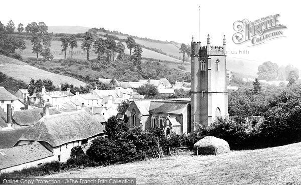 Photo of Combeinteignhead, All Saints Church And The Village 1890