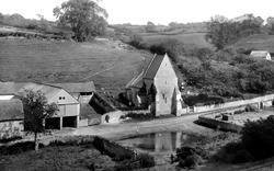 Church Of St Mary And Village Pond 1900, Combpyne