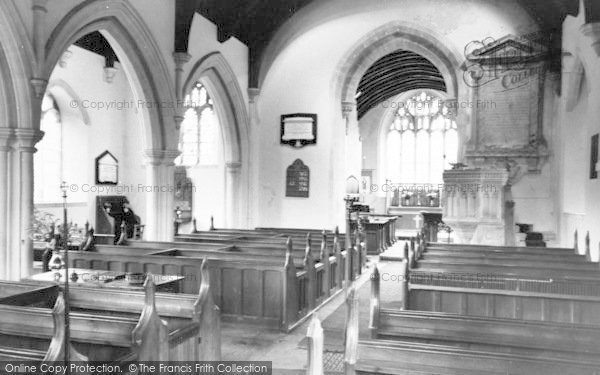 Photo of Compton Bishop, St Andrew's Church Interior c.1955