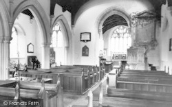 St Andrew's Church Interior c.1955, Compton Bishop