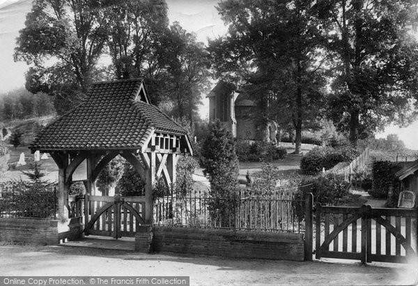 Photo of Compton, Cemetery Chapel Lychgate 1906