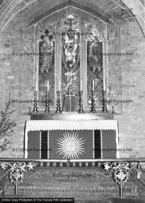 Photo of Compton Martin, The Church Interior, The Altar c.1955