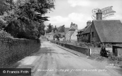 Village From Church Gate c.1955, Compton