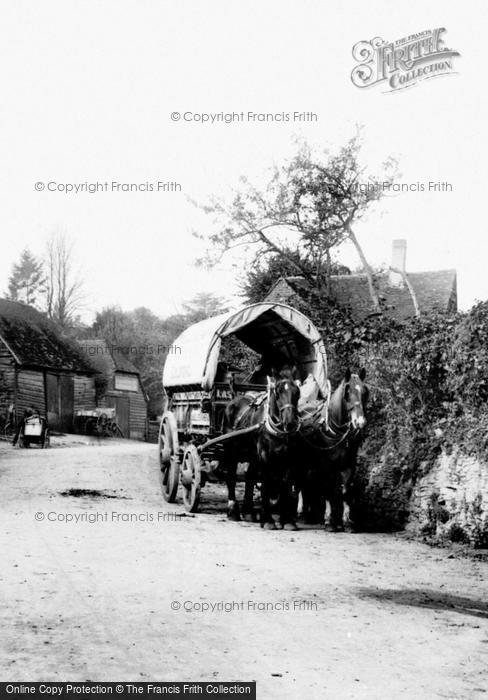 Photo of Compton, Wagon And Horses 1906