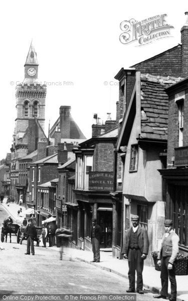 Photo of Congleton, Men In Lawton Street 1898