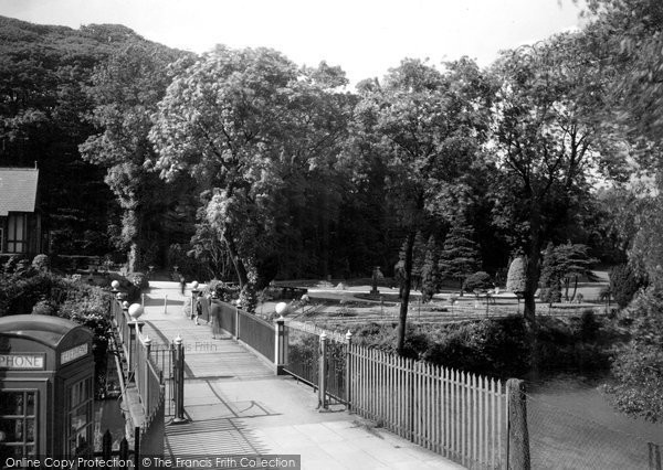 Photo of Congleton, The Park And Bridge c.1950
