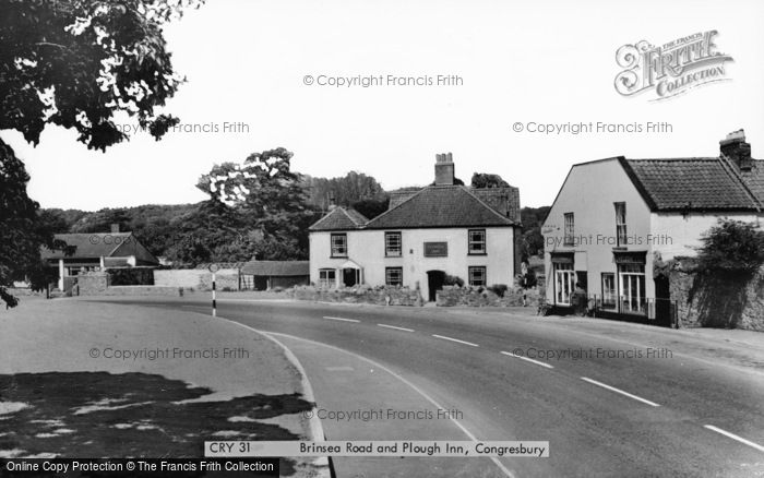 Photo of Congresbury, Brinsea Road And The Plough Inn c.1965