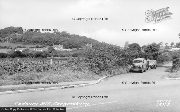 Photo of Congresbury, Cadbury Hill c.1955