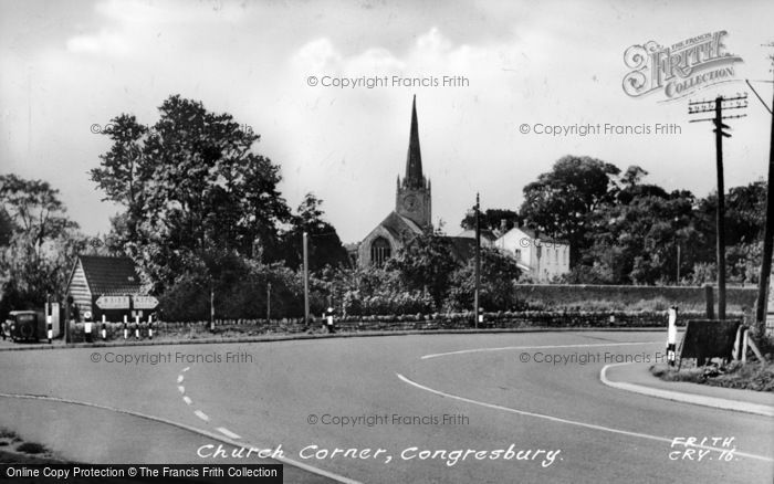 Photo of Congresbury, Church Corner c.1960