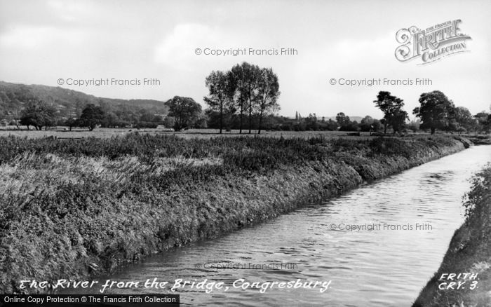 Photo of Congresbury, The River From The Bridge c.1955