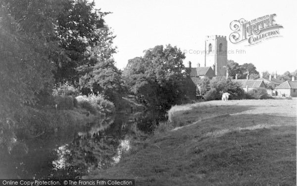Photo of Coningsby, Church And River c.1955